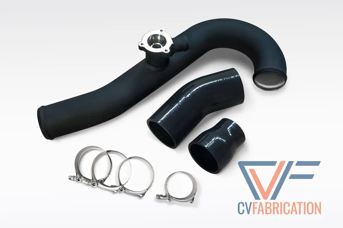 Cvf Hot-Side Only Aluminum Chargepipe (Stock Flange) For 2015+ Ford Ecoboost Mustang 1