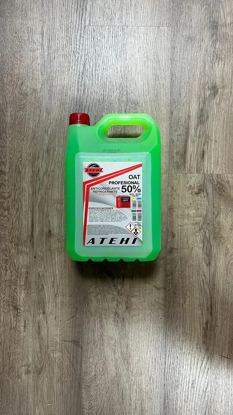 Atehi Anticongelante 50% G12 Organico Verde 1