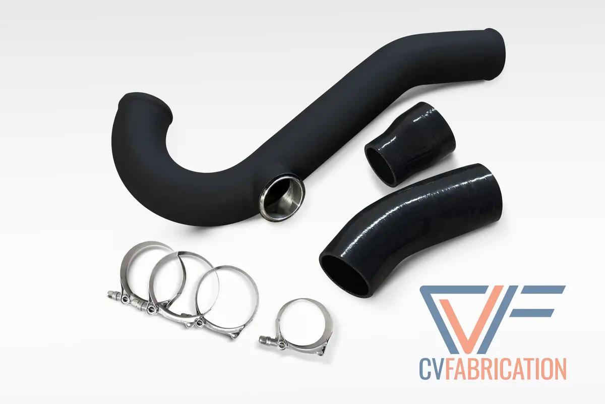 Cvf Hot-Side Only Aluminum Chargepipe W/ Tial Flange (Also Fits Turbosmart Raceport) For 2015+ Ford Ecoboost Mustang 1