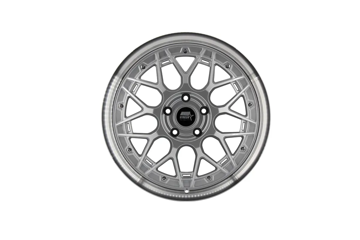 Mt03 - Silver W/ Machined Lip - 19X8.5 5X114.3 Offset +35 1
