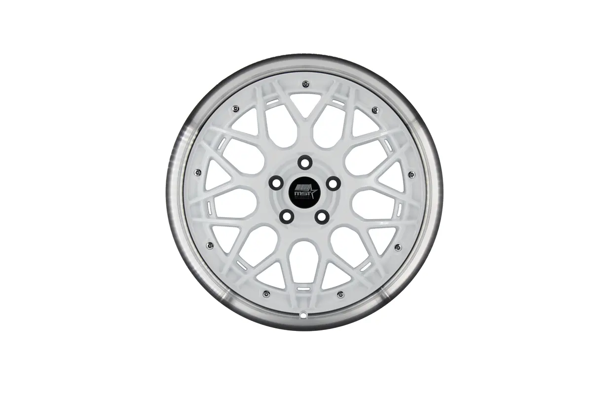 Mt03 - White W/ Machined Lip - 19X8.5 5X114.3 Offset +35 1