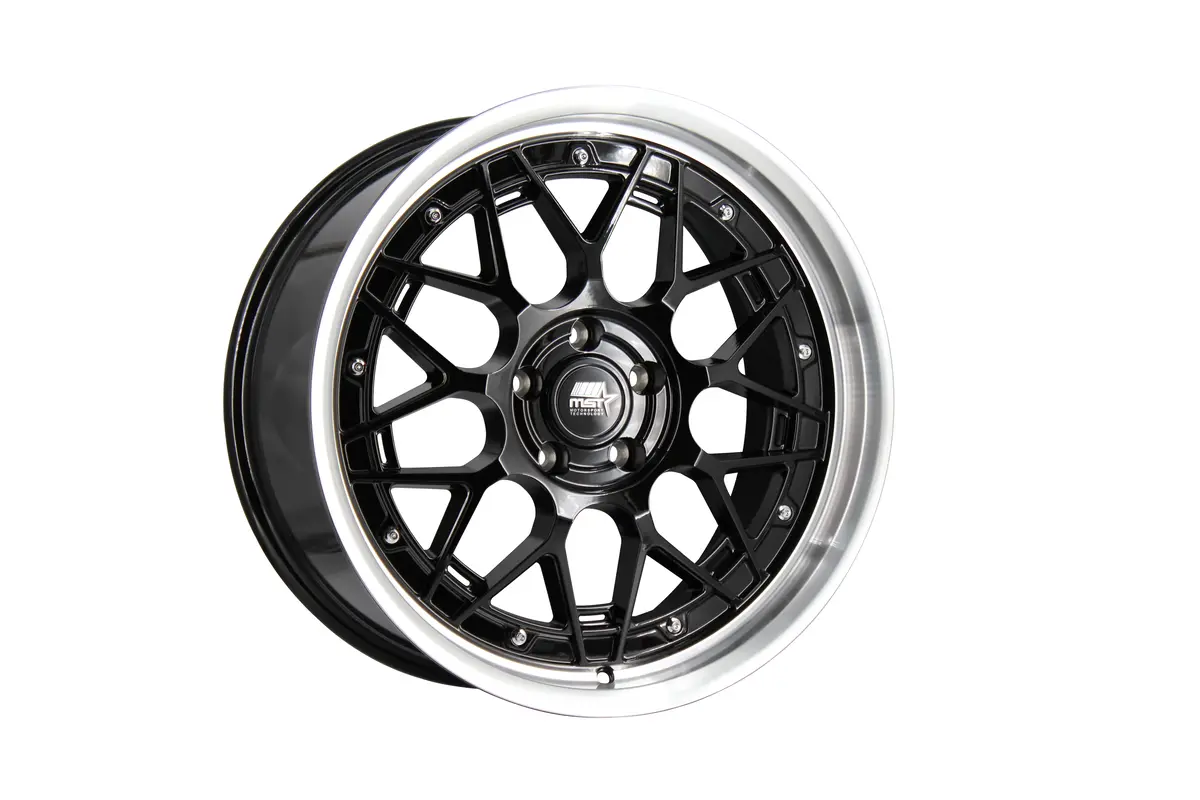 Mt03 - Black W/ Machined Lip - 19X9.5 5X114.3 Offset +35 2
