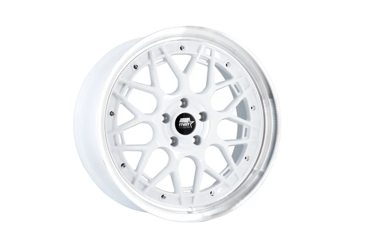 Mt03 - White W/ Machined Lip - 19X9.5 5X114.3 Offset +35 2