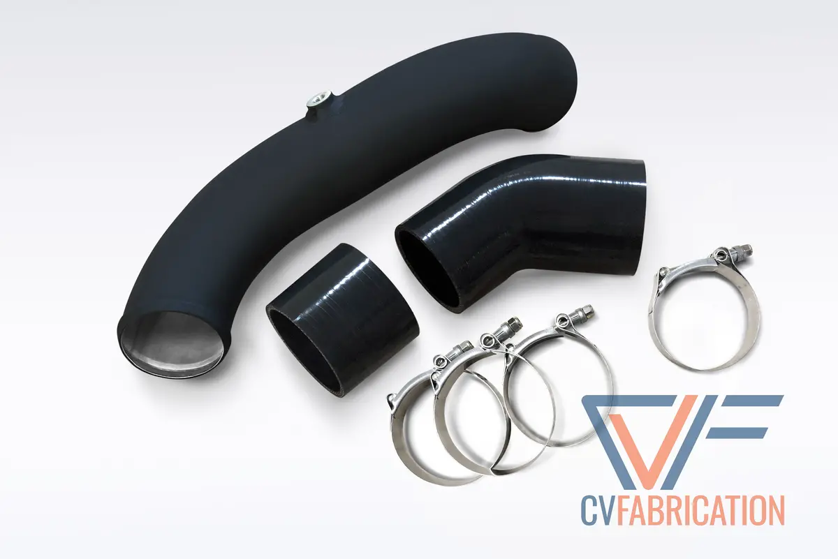 Cvf Cold-Side Only Aluminum Chargepipe W/ Methanol Bung For 2015+ Ford Ecoboost Mustang 1
