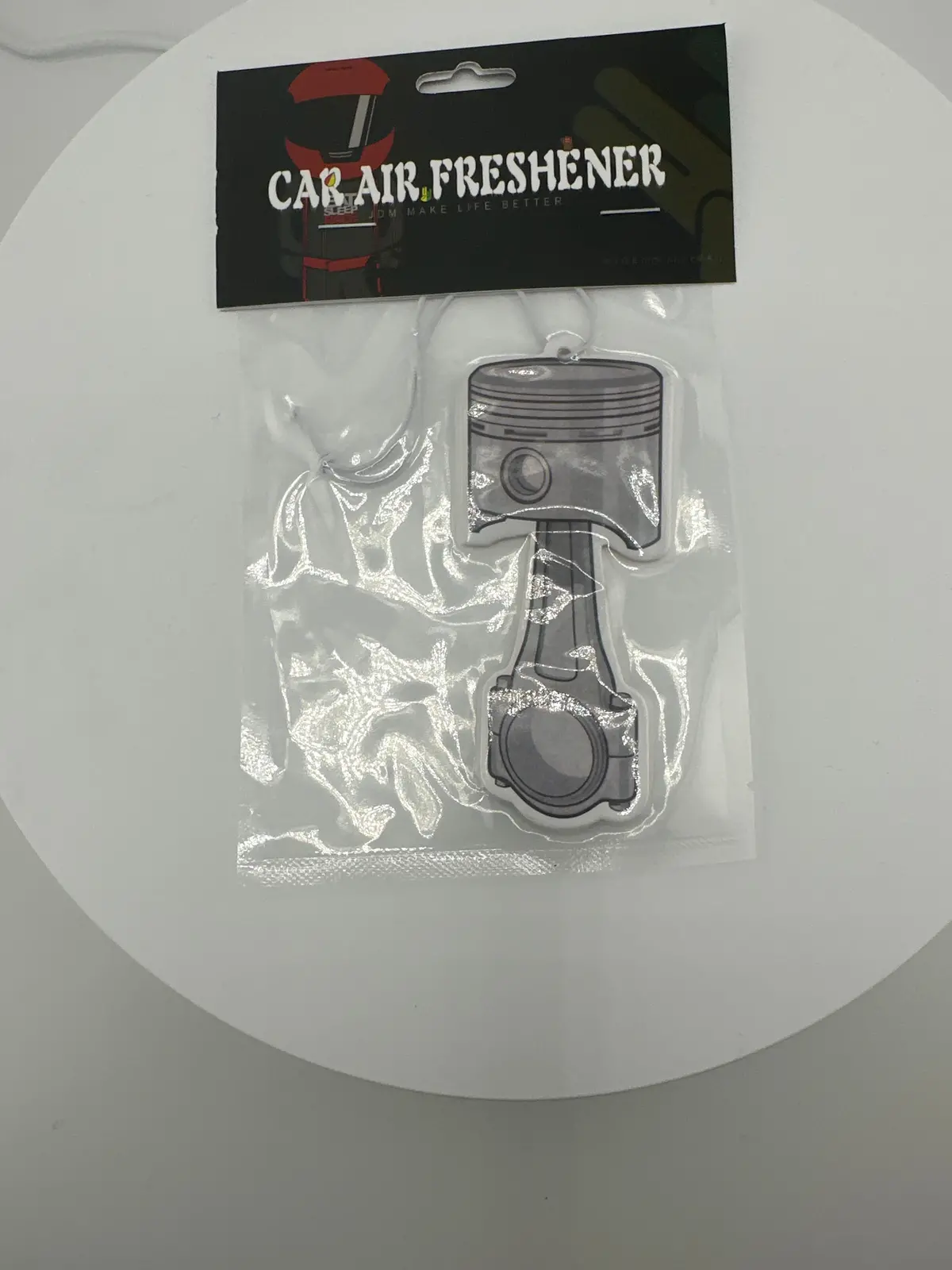 Silver/Grey Car Piston Air Freshener 1