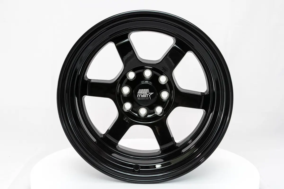 Time Attack - Glossy Black - 15X8.0 4X100/4X114.3 Offset +0 1