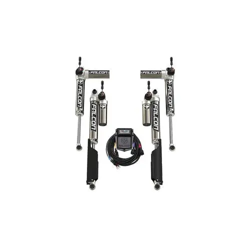 Falcon Shocks Sp2 3.5 E-Adjustable Piggyback Front And Rear Shocks For 0 To 1.50-Inch Lift (18-26 2.0L Or 3.6L Jeep Wrangler Jl 4-Door) 1