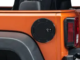Rugged Ridge Black Powder Coat Aluminum Locking Gas Cap Cover Omi11425.06 1