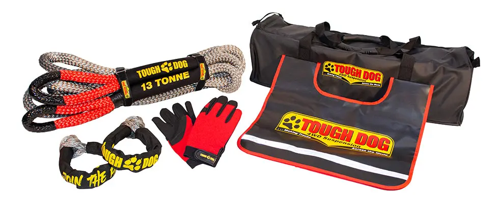 Tough Dog 4Wd Suspension Recovery Kit With 13T Kinetic Rope 1
