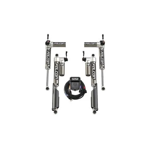 Falcon Shocks Sp2 3.5 E-Adjust Piggyback Front And Rear Shocks For 0 To 1.50-Inch Lift (20-26 3.6L Jeep Gladiator Jt, Excluding Mojave) 1