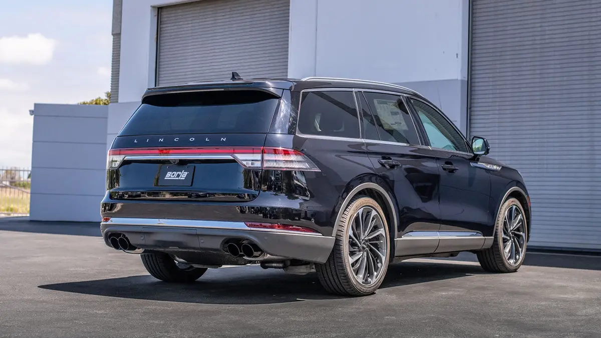Borla 2.25In S-Type Cat-Back Exhaust (Black Tips) For 2020+ Ford Explorer St 1