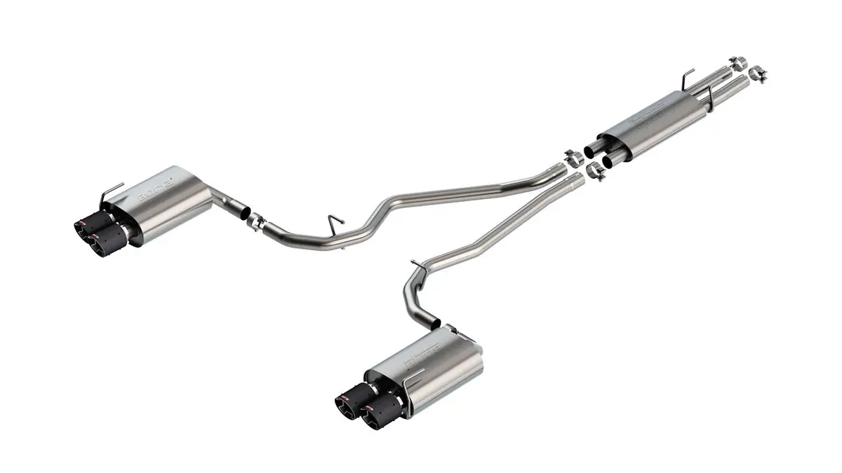 Borla 2.25In S-Type Cat-Back Exhaust (Carbon Fiber Tips) For 2020+ Ford Explorer St 1