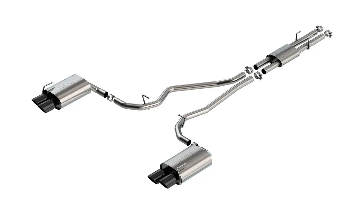 Borla 2.25In Atak Cat-Back Exhaust (Black Tips) For 2020+ Ford Explorer St 1