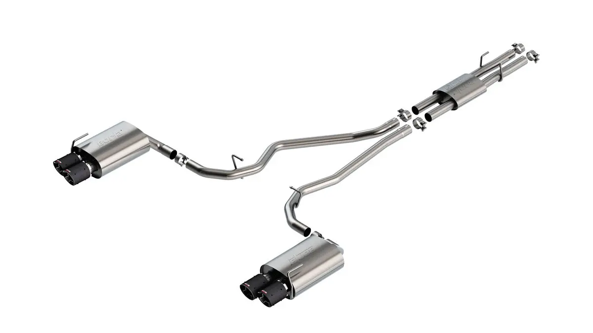 Borla 2.25In Atak Cat-Back Exhaust (Carbon Fiber Tips) For 2020+ Ford Explorer St 1