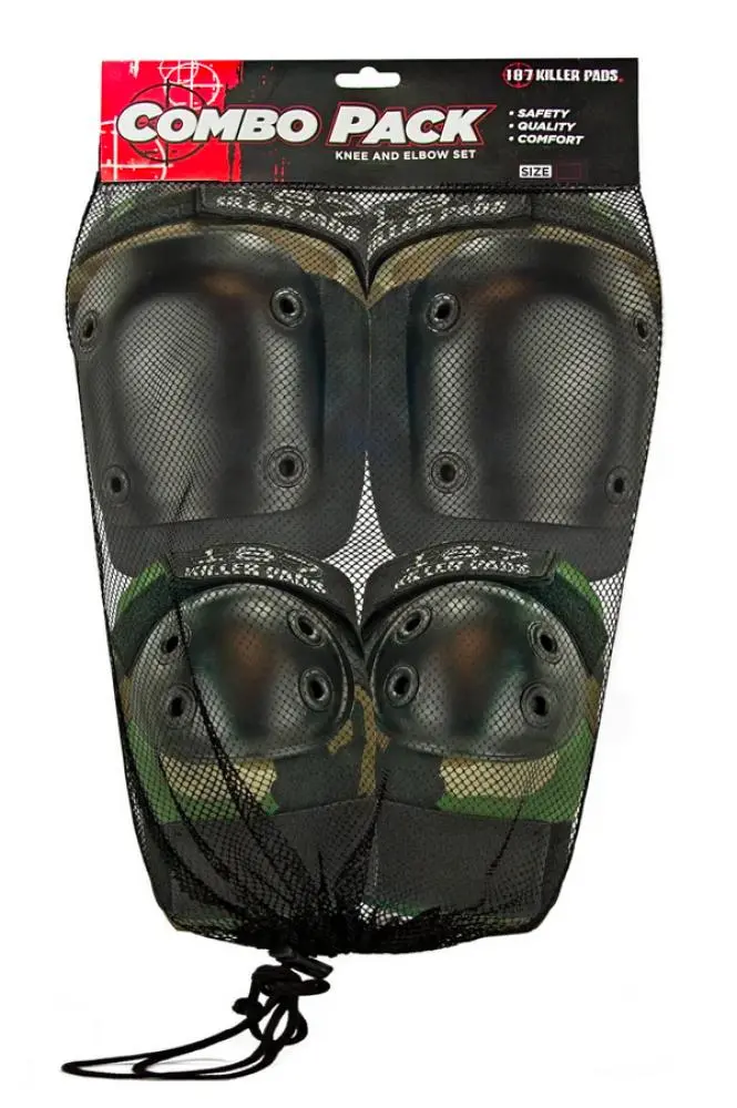 187 Killer Pads Adult Knee & Elbow Sets Camouflage 1