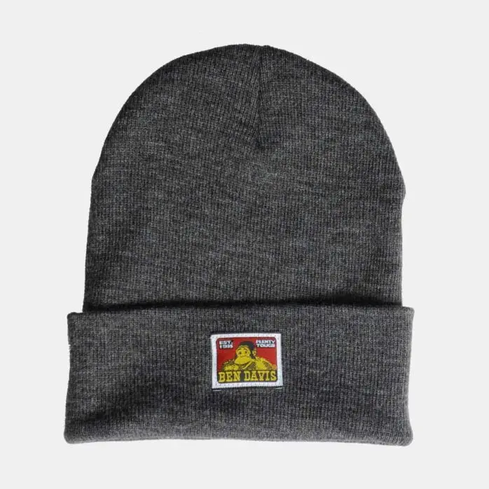 Ben Davis Cuffed Knit Beanie Charcoal Heather 1