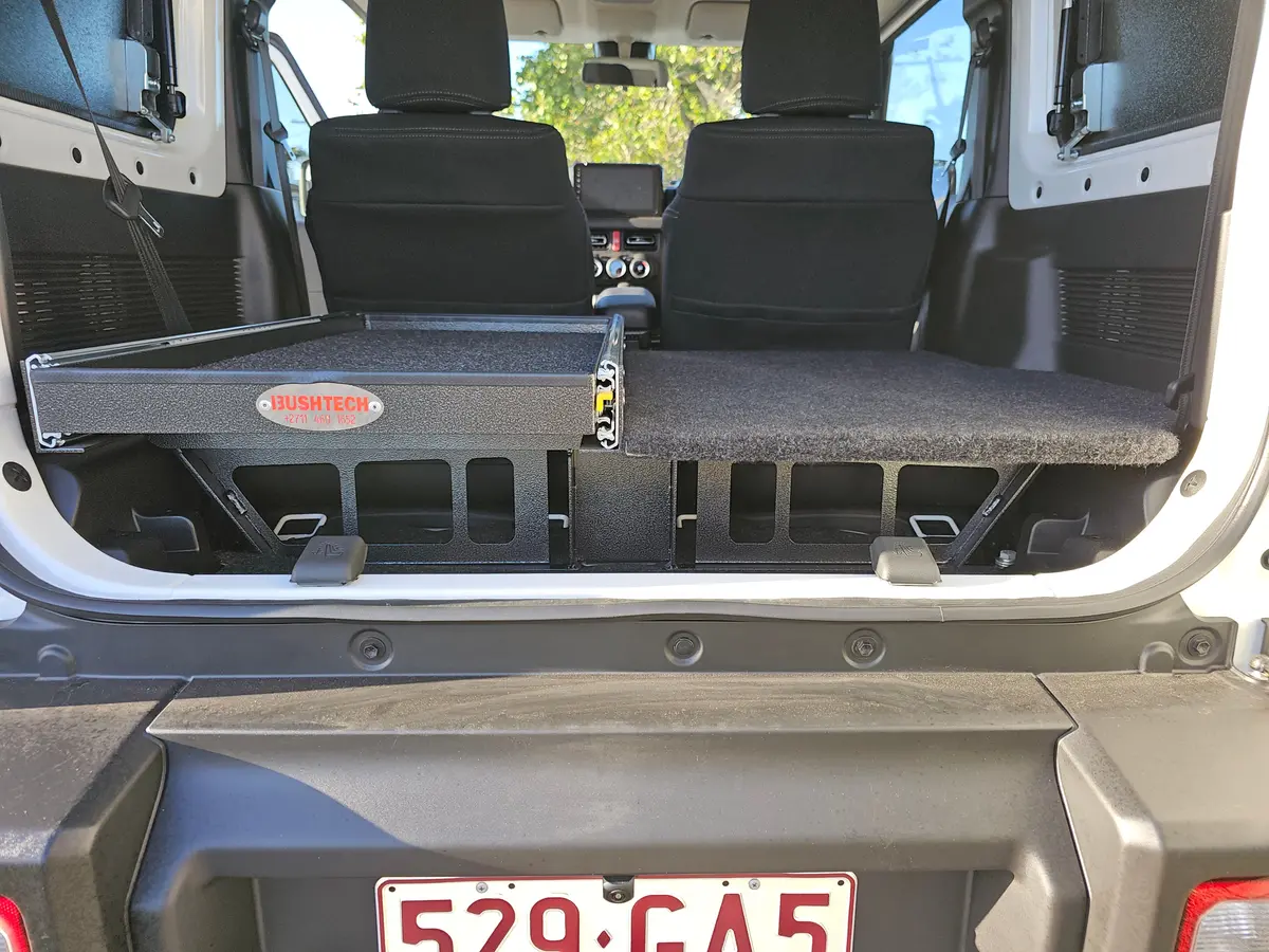 Bushtech Mounting Frame For The Bushtech Cargo/Fridge Slide (Jimny Models 2018-Current Glx & Lite 3-Door) 1