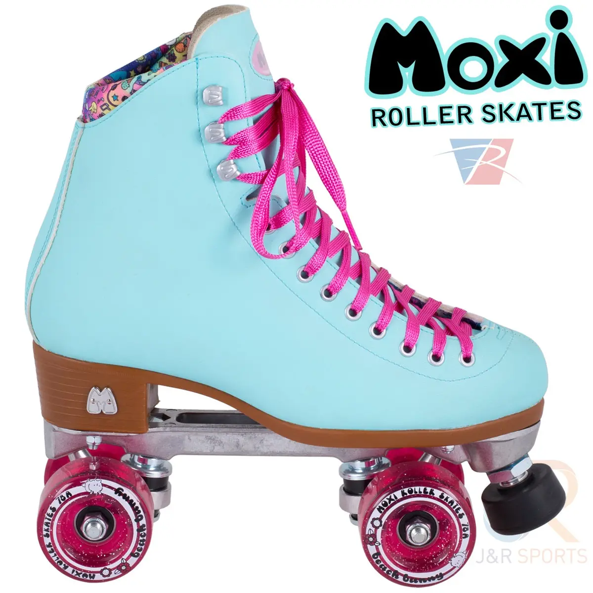 Moxi Beach Bunny Roller Skates - Sky Blue 1