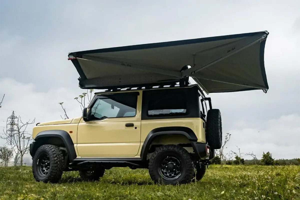 Alu-Cab Shadow Awning Mounting Brackets (Jimny Models 2018-Current Xl 5-Door, Glx & Lite 3-Door) 1