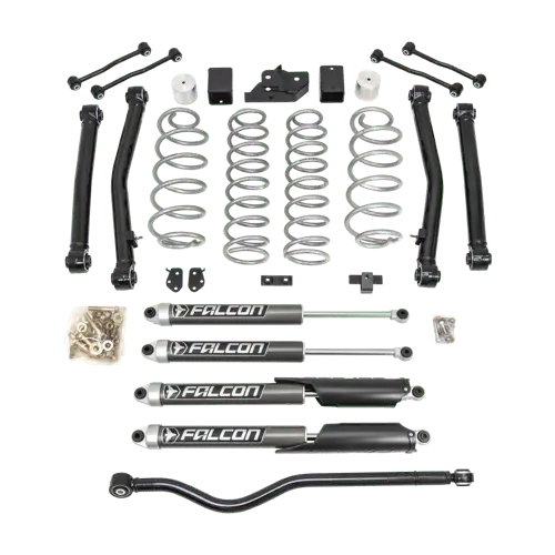 3.5'' Terrain Flex 4-Arm Kit With Falcon 2.1 Monotube Shocks 2018-2025 Jeep Jl Wrangler 1