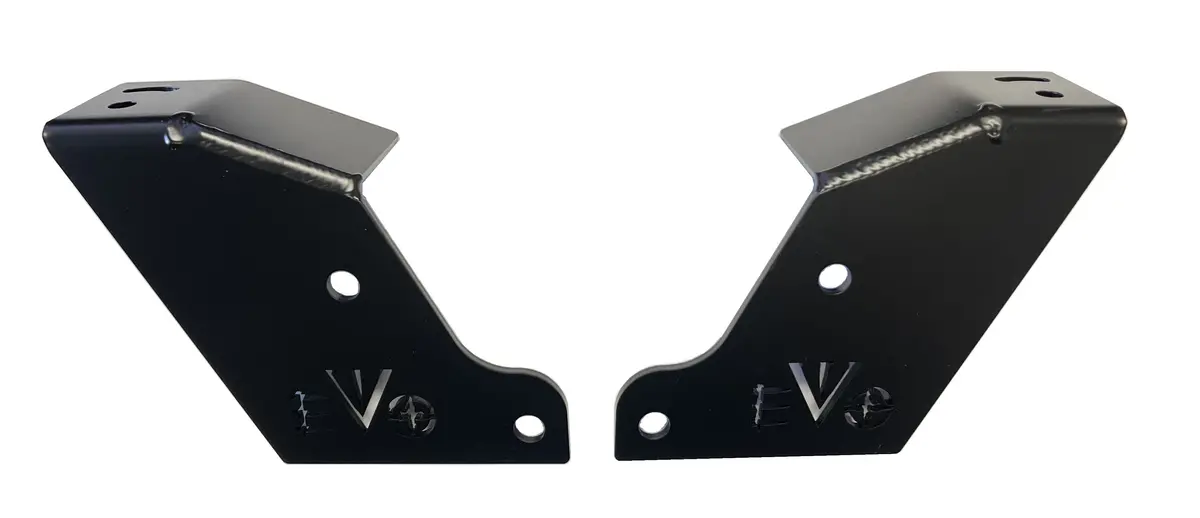 Kspec Tube Bumper Side Light Mounting Bracket Kit.  Black 1