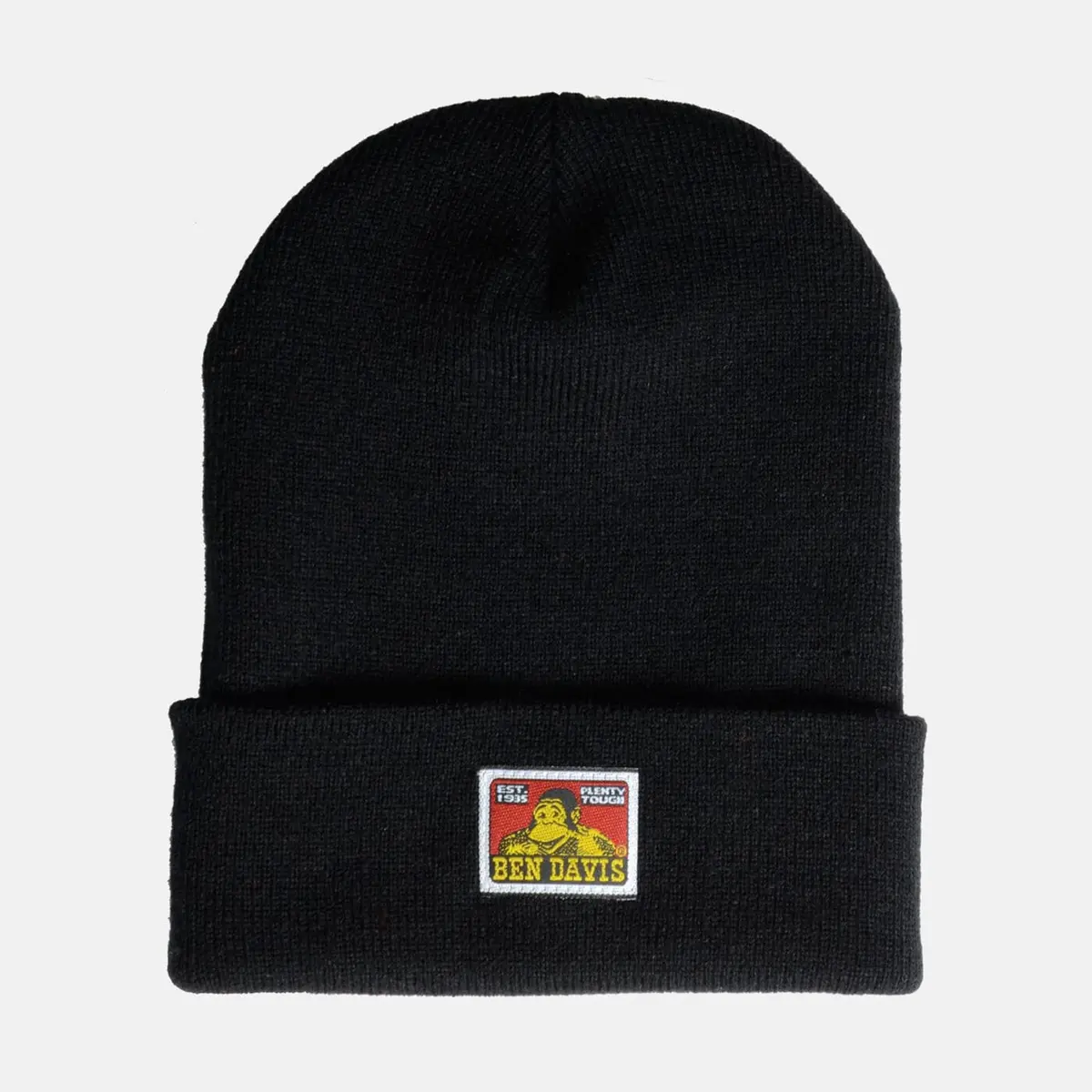Ben Davis Cuffed Knit Beanie Black 1