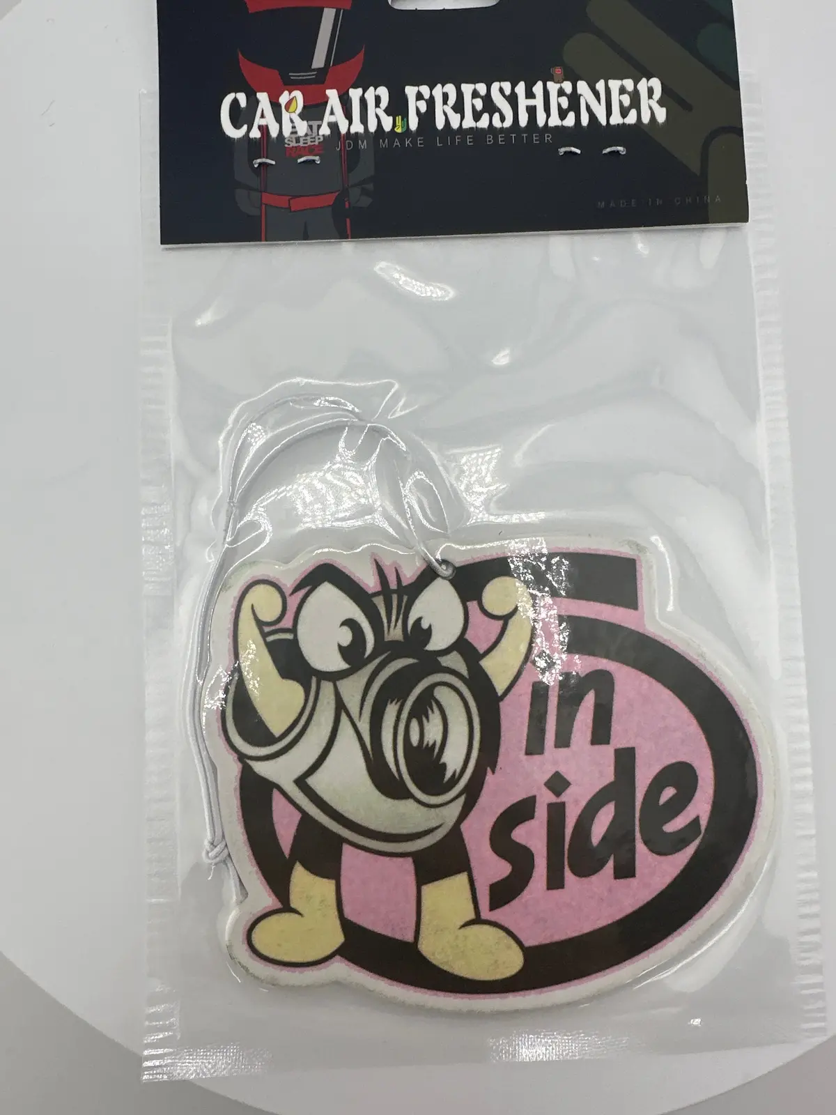 Silver Turbo Saying Inside Air Freshener 1