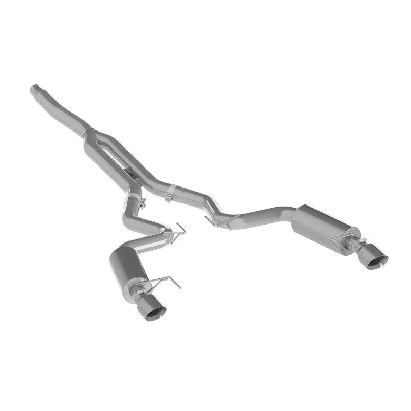 Mbrp 3" Cat Back With Dual Split Rear, 4.5" Tips Street Version For 2015+ Ford Mustang Ecoboost 1