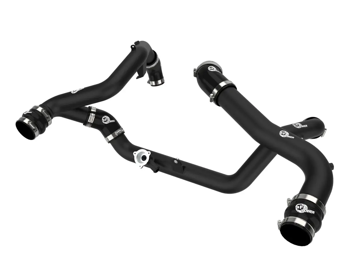 Afe Bladerunner Aluminum Hot And Cold Charge Pipe Kit Black For 2020-2021 Ford Explorer 1