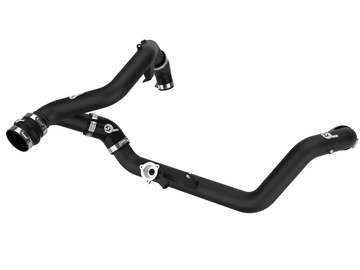 Afe Bladerunner 2-1/4 In Aluminum Hot Charge Pipe Black For 2020-2021 Ford Explorer St 1