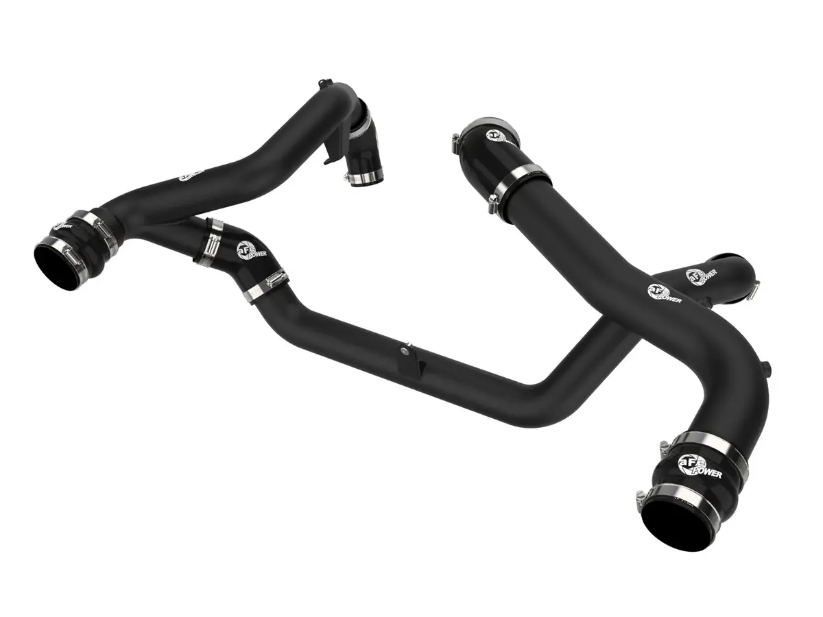 Bladerunner Aluminum Hot And Cold Charge Pipe Kit Black For 2022-2024 Ford Explorer St 1