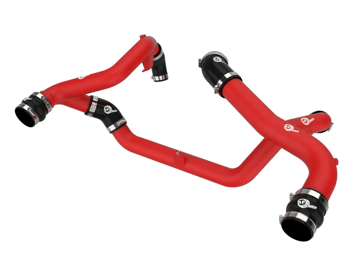 Bladerunner Aluminum Hot And Cold Charge Pipe Kit Red For 2022-2024 Ford Explorer St 1