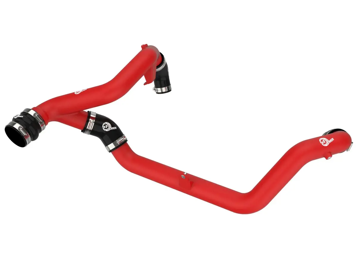 Afe Bladerunner 2-1/4 In Aluminum Hot Charge Pipe Red For 2022-2024 Ford Explorer St 1