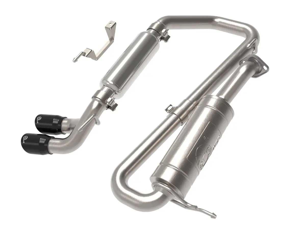 Afe 'G-Wagon' Style Side Outlet 2.25" Performance Exhaust - 304 S.S. Cat-Back System (Jimny Models 2018-Current Glx & Lite) 1