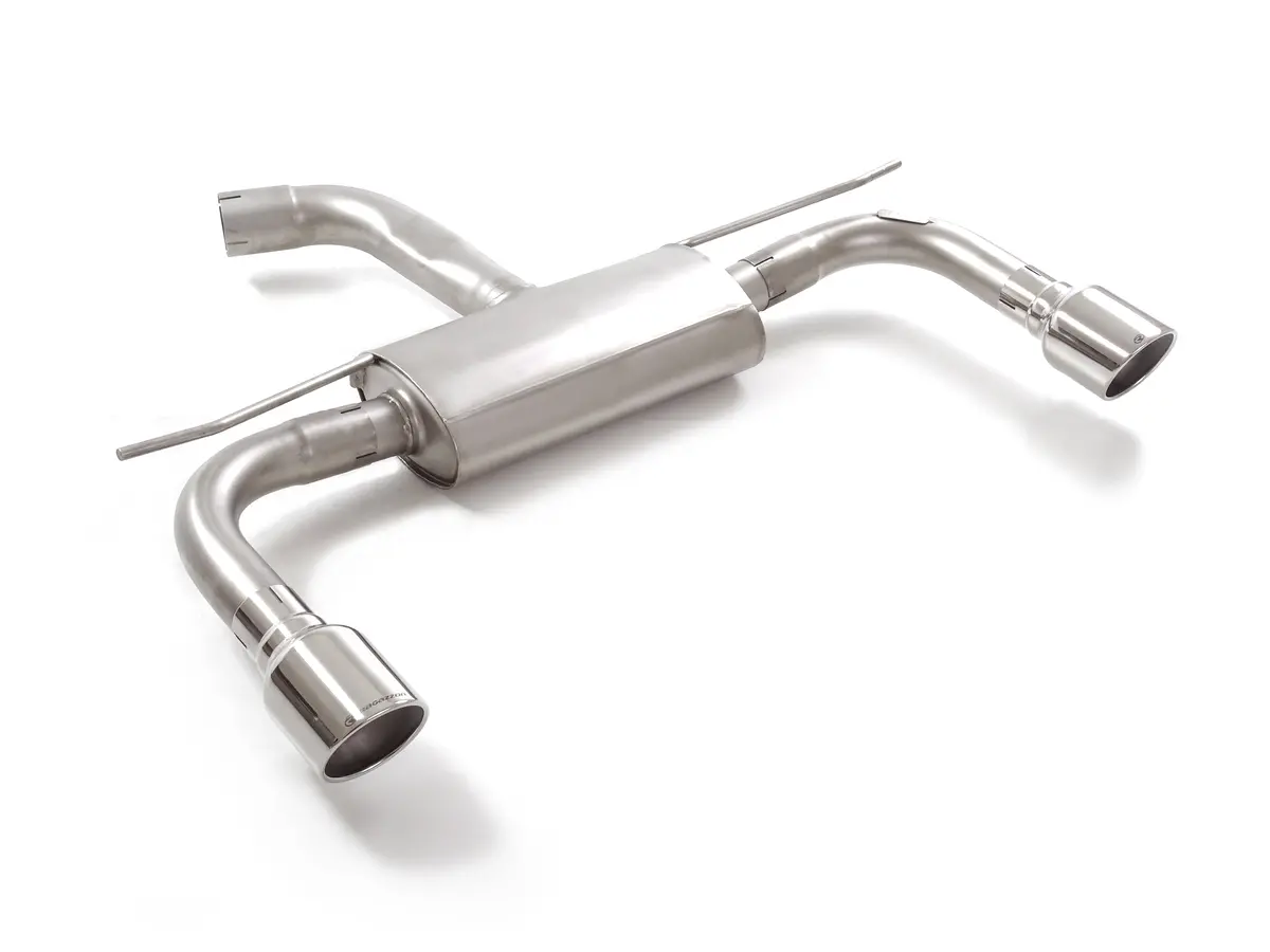 Silencioso Trasero Doble En Acero Inox Con Salidas Redondas 102 Mm Sport Line - Ragazzon 1