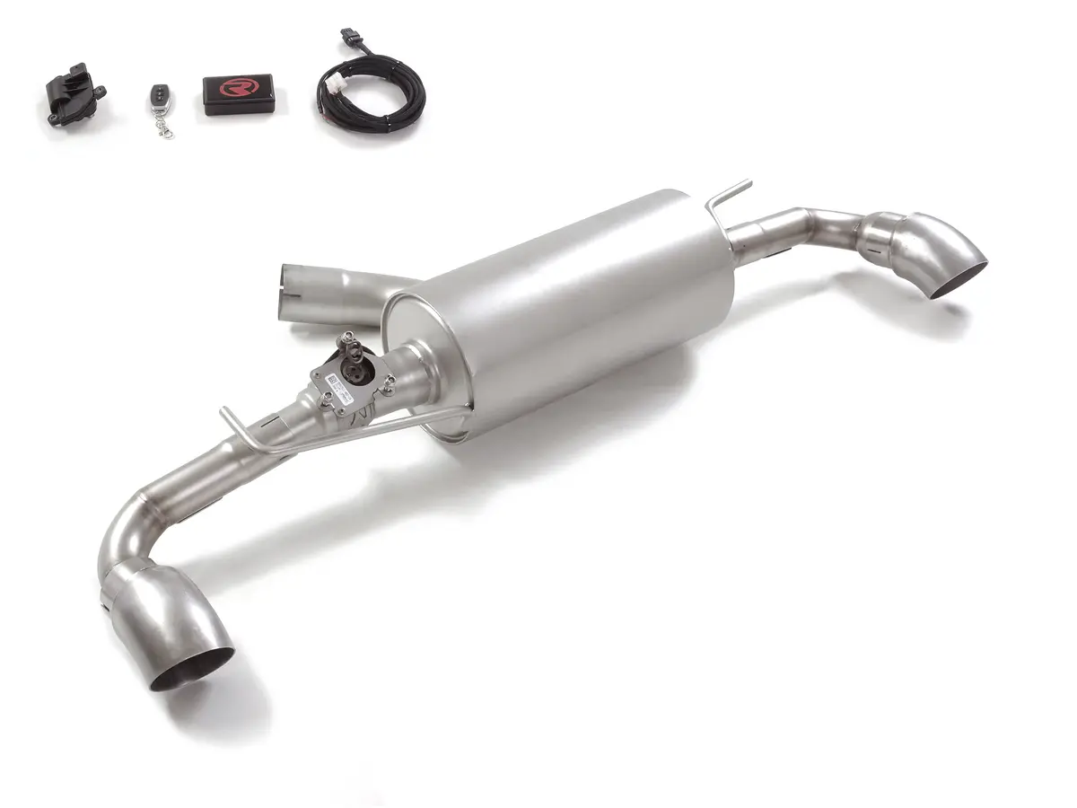 Silencioso Trasero Doble En Acero Inox Con Salidas Redondas 90 Mm 1