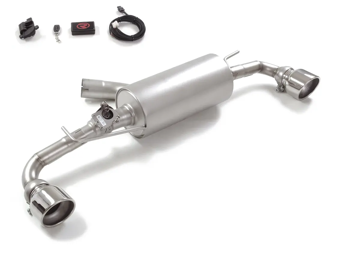 Silencioso Trasero Doble En Acero Inox Con Salidas Redondas 114 Mm Sport Line 1