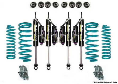Dobinsons 75Mm Monotube Remote Reservoir Shock Suspension Lift Kit - Constant Front Load Up To 40-70Kg's (Jimny Models 2023-Current Xl 5-Door) 1