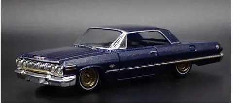 1963 Blue Chevrolet Impala 1:64 Scale Licensed Product 1
