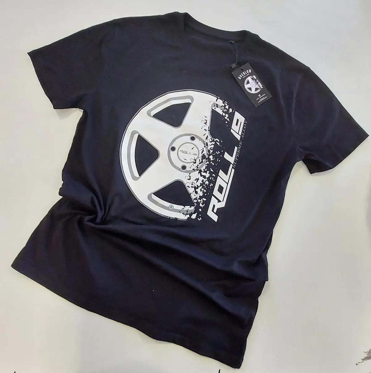 Camiseta Overlow Roll19 - Negro 1