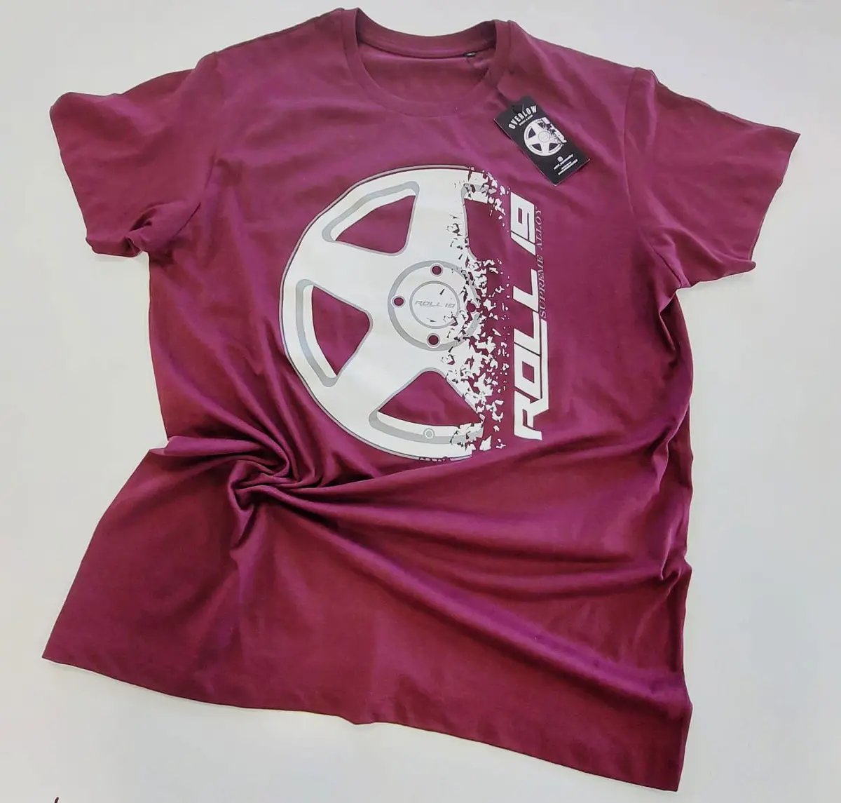 Camiseta Overlow Roll19 - Burdeos 1