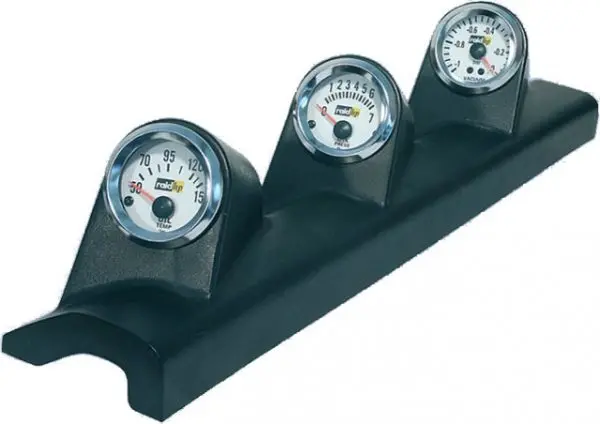 Soporte Para Pilar A De 3 Huecos Para Manómetros De 52Mm - Raid Hp 1