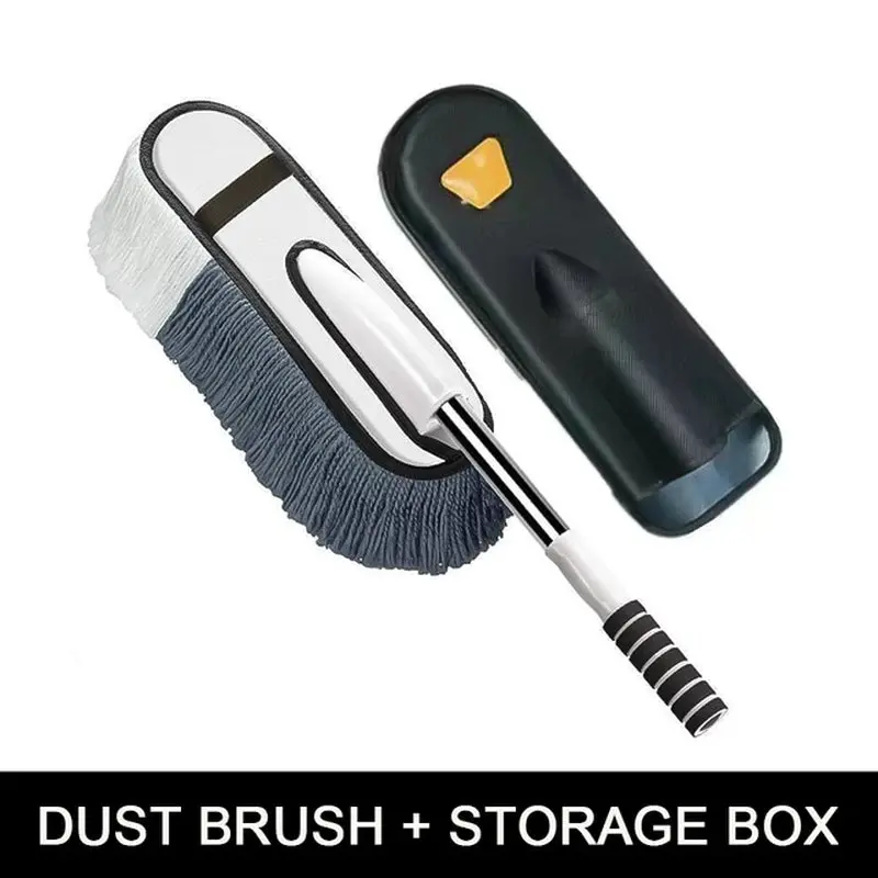 Microfiber Telescopic Long Handle Car Cleaning Brush Set 1