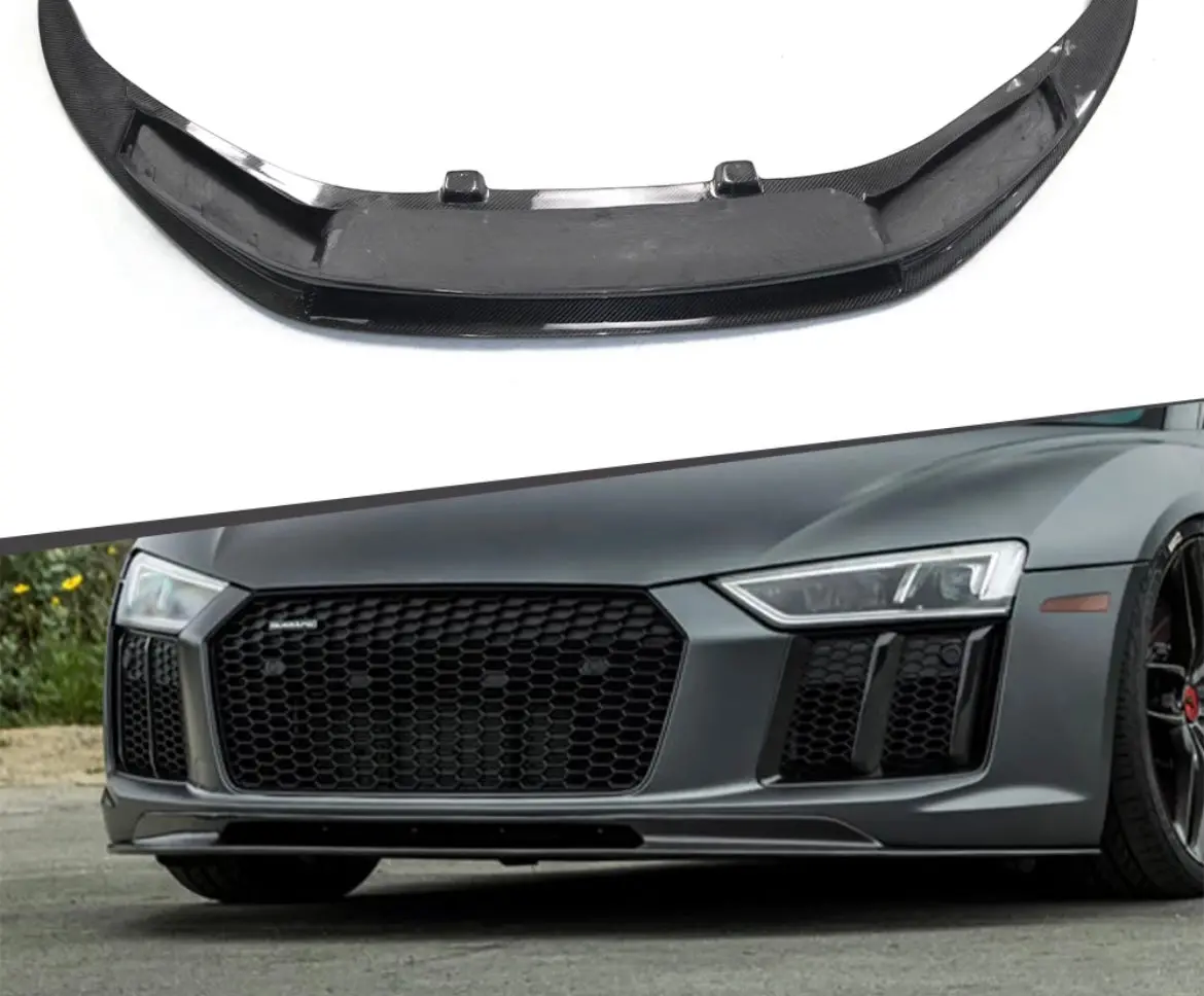 Audi R8 Carbon Fiber Front Splitter Lip 1