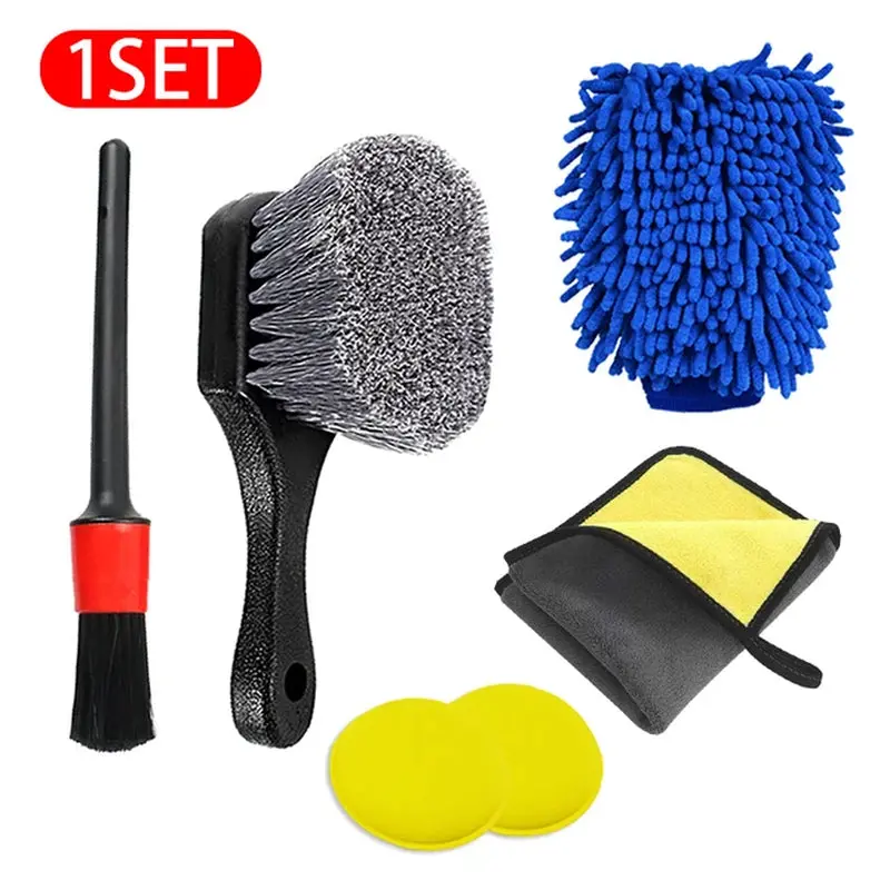 6Pcs Car Cleaning Detailing Brush Set 2