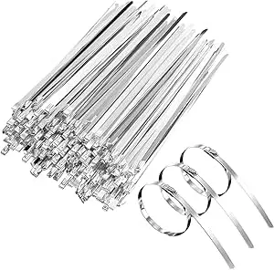Paquete 100 Bridas Metalicas 4.6X200mm 1