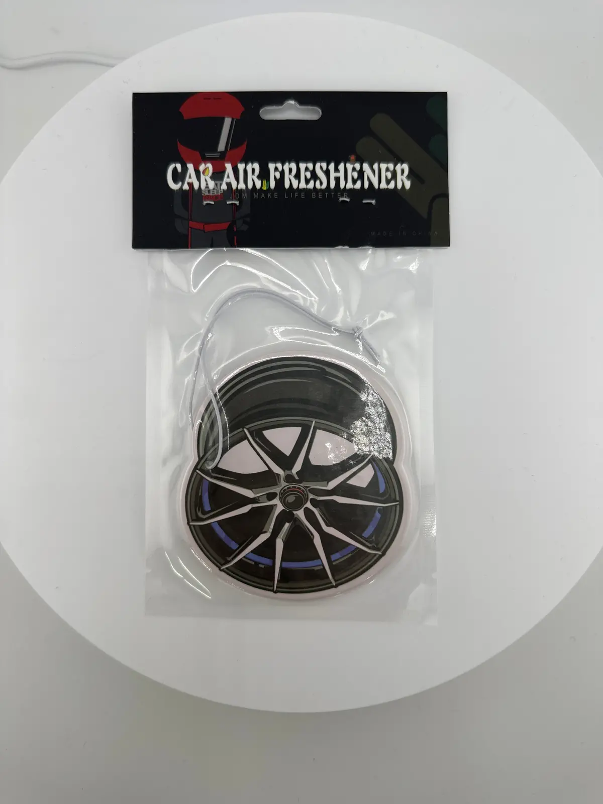 Blue And Silver Spider Rim Air Freshener 1