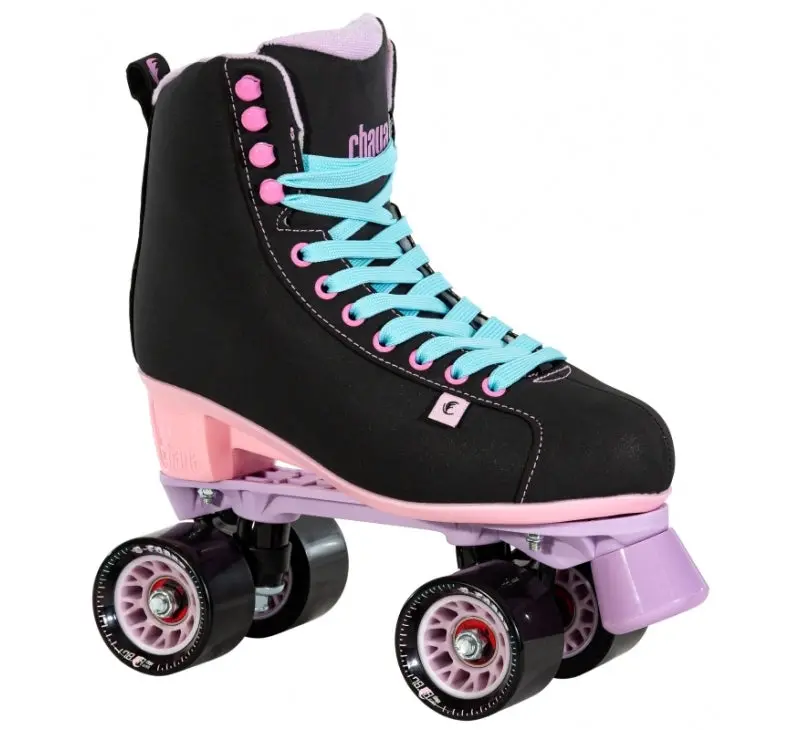 Chaya Melrose Black & Pink Roller Skates 1