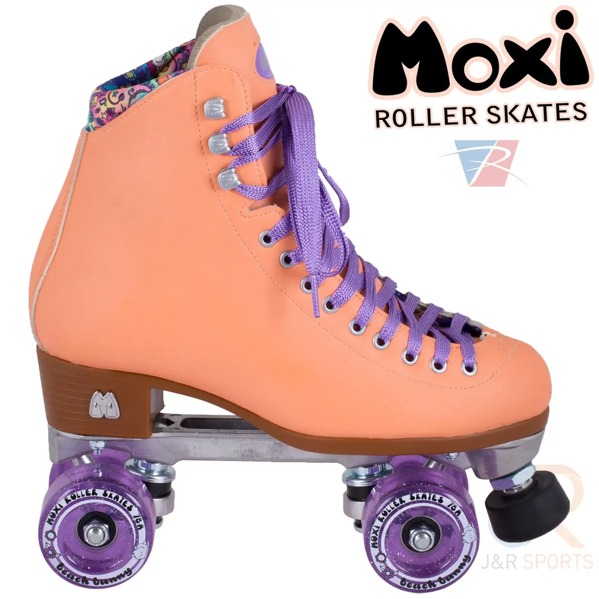 Moxi Beach Bunny Roller Skates - Peach 1