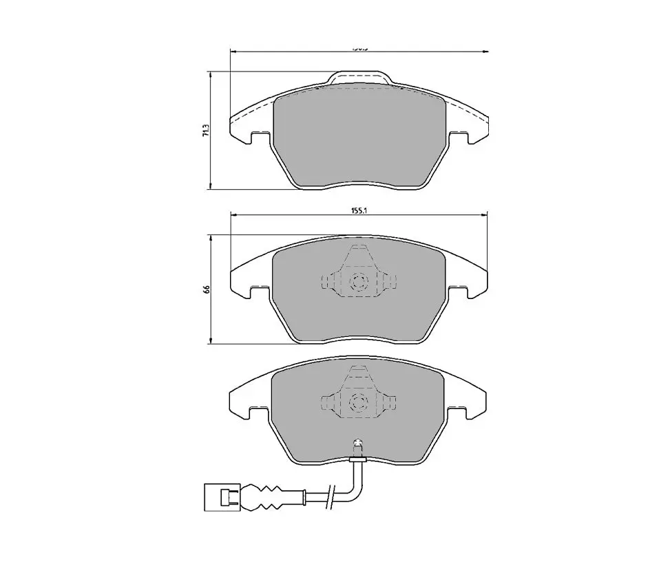 Pastillas De Freno Delanteras 8311 Pro Comp S1 (Pbs Brakes) 1
